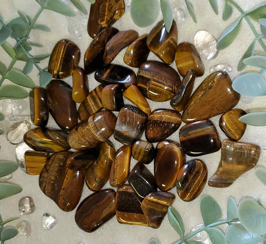 Tiger Eye Tumbles, Small 0.5" - 0.74" (0055)