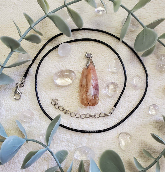 Citrine Crystal Necklace (0064)