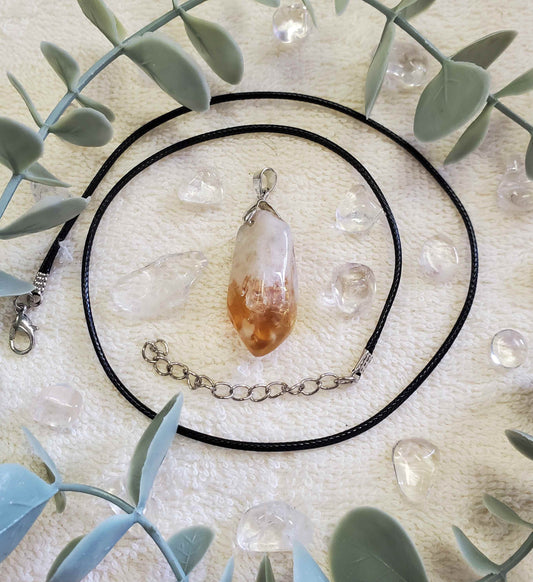 Citrine Crystal Necklace (0065)