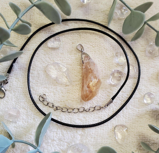 Citrine Crystal Necklace (0067)