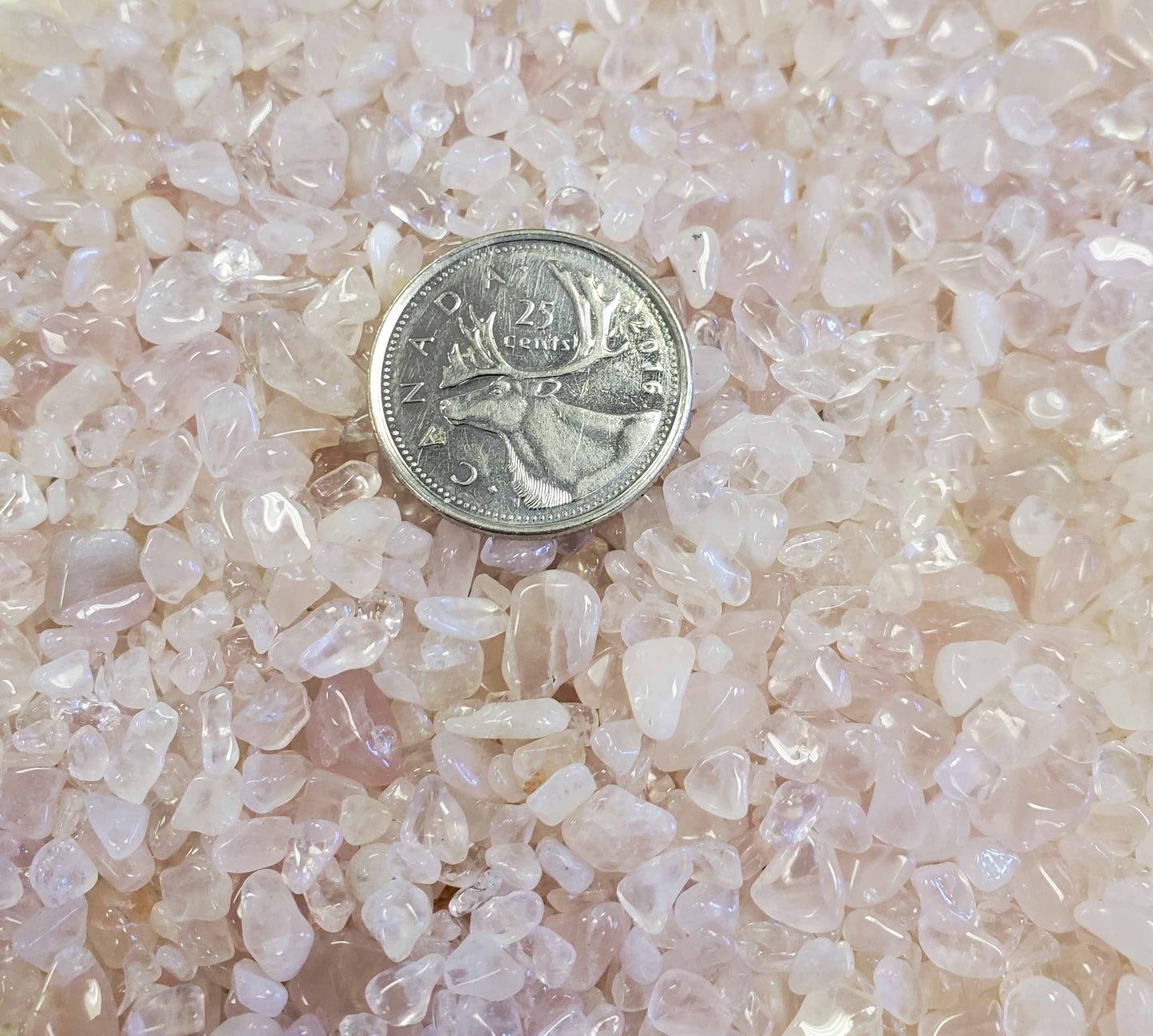 1 oz, 28g Small Rose Quartz pebbles (0076)