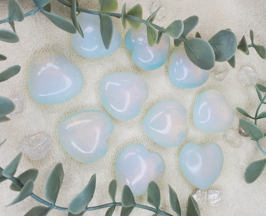 Opalite Heart 30mm 1"+ (0099)