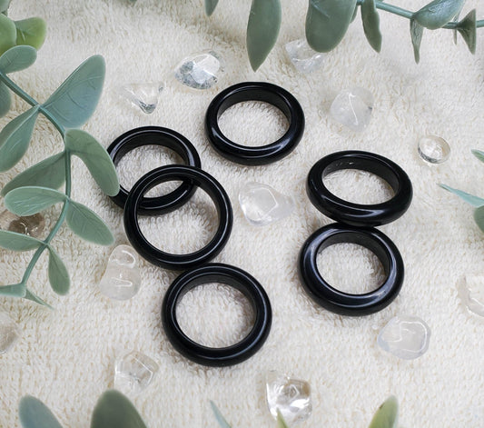 Black Obsidian 5mm Ring