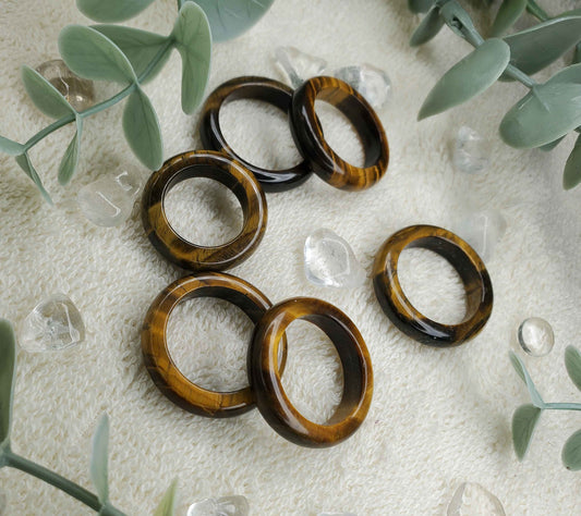 Tigers Eye 5mm Ring (0111-14)