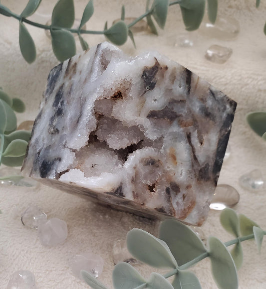 2.25" Sphalerite Druzy Cube (0155)