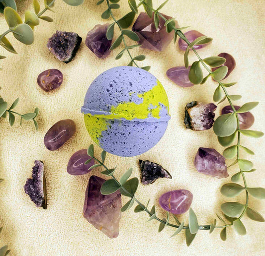 Amethyst Hidden Treasure Huge 10 oz Bath Bomb